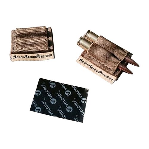 Håll två extra patroner nära till hands med SAP Two Round Holder, som fästs med Velcro på din bössa för snabb åtkomst vid behov.