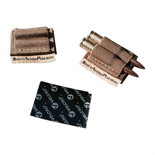 Håll två extra patroner nära till hands med SAP Two Round Holder, som fästs med Velcro på din bössa för snabb åtkomst vid behov.