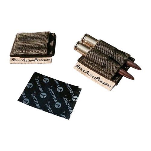 Håll två extra patroner nära till hands med SAP Two Round Holder, som fästs med Velcro på sidan av nästan vilken gevär som helst.