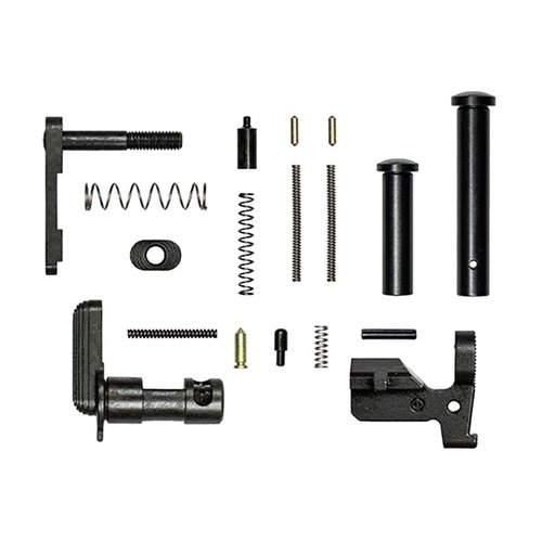 Aero Precision AR 308 M5 Lower Parts Kit erbjuder alla nödvändiga delar för att bygga en funktionell .308-lower utan trigger eller pistolgrepp.