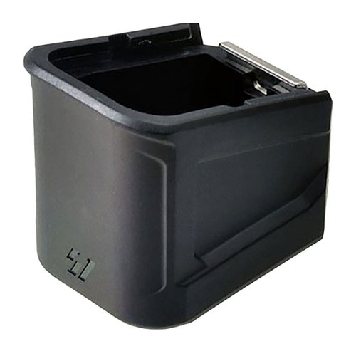 Strike Industries Extended Magazine Plate för GLOCK G17 9mm/G22 .40CAL ger extra 6/5 skott, bättre grepp och effektivare omladdning med hållbar låsplatta.