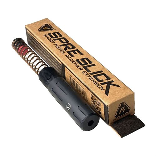 Strike Industries AR Short Pistol Receiver Extension Buffer Tube ger ökad funktionalitet, kortare längd och hög hållfasthet med QD-fäste för slinga.