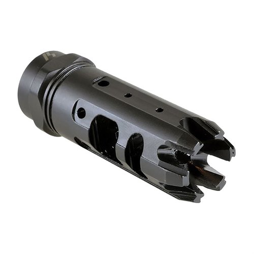 Strike Industries King-Comp har en stor dual chamber design som minskar kännbar rekyl och sidokonsekvenser, perfekt som en kombinerad kompenserare och muzzle brake.