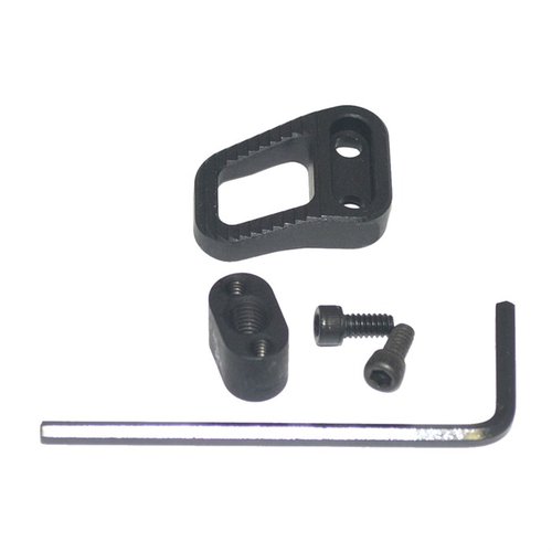 AR-15 B2 Extended Mag Release är en lätt, skeletoniserad lösning för snabbare magasinbyte, kompatibel med 5.56/.223 och 7.62/.308 AR mottagare.