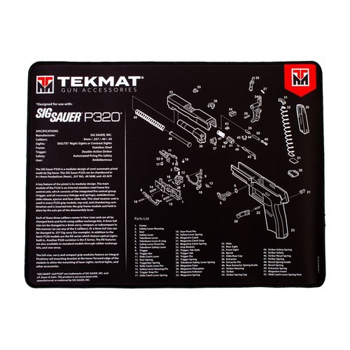 Håll din SIG Sauer P320 i toppskick med ULTRA 20 Pistol Cleaning Mat! 🛠️ Vattentät och hållbar, perfekt för vapenrengöring.