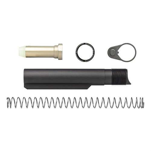 .308 AR Carbine Buffer Kit med förbättrad tube, inkluderar Carrier Support Extensions för mindre slitage, Position Guide Drain Holes för bättre pålitlighet.