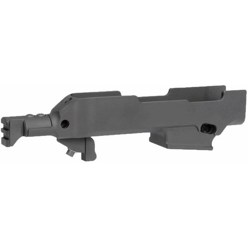 Midwest Industries chassi för Ruger® PC Carbine™ erbjuder enkel installation, behåller fabriksjärnsikten, och har två anti-rotation QD sling sockets.