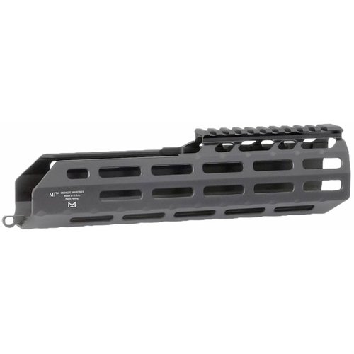 MCX Suppressor handguard med ergonomisk design, enkel installation, 34 M-Lok kompatibla spår och lättvikts konstruktion i 6061 aluminium. 100% tillverkad i USA.