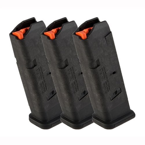 PMAG® GL9® är en hållbar dubbelstacks magasin för Glock® 17, med förstärkta matningskanter och lätt demontering utan verktyg för pålitlig prestanda.