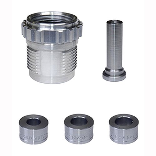 Lee APP Bulge Buster Kit återställer funktionaliteten hos rimless patroner med låga basbulor, perfekt för blandat hylsor och kräver separat Carbide Factory Crimp Die.