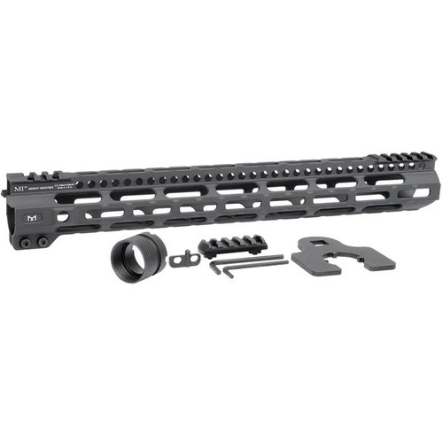 Lätta och slimmade AR-15 handskydd i M-LOK, tillverkade av hållbar aluminium, med enkel installation och flera M-LOK fästen, 100% tillverkade i USA.