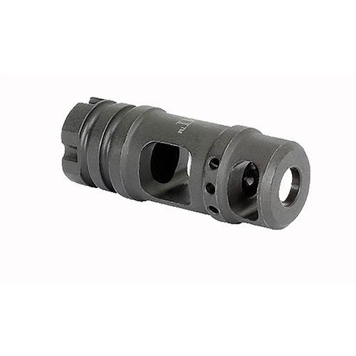 AK-47 Muzzle Brake .30 cal minskar kännbar rekyl och mynningens klättring, tillverkad av verktygsstål med fosfatfinish, passar M14x1.0 LH-gängor.