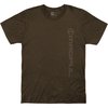 Magpul VERTICAL LOGO COTTON T-SHIRT i medelbrun är tillverkad av 100% ring-spun cotton, har en bekväm passform och hållbar sömnad för långvarig användning.