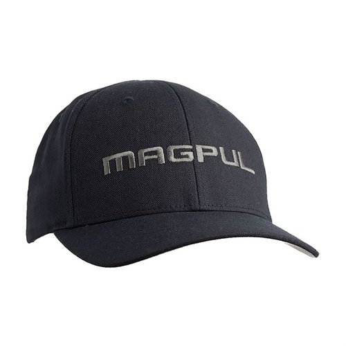 Upptäck Magpuls WORDMARK STRETCH FIT HAT, en bekväm mid-crown keps med stretchtyg, ingen toppknapp och inre branding för optimal passform och komfort.