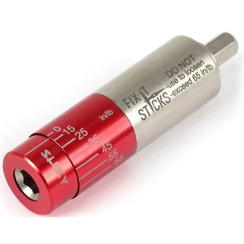 Fix It Sticks All-In-One Torque Driver erbjuder justerbart vridmoment (15-65 in-lb), kompakt design för fältbruk och enkel användning med standard 1/4-tums bits.