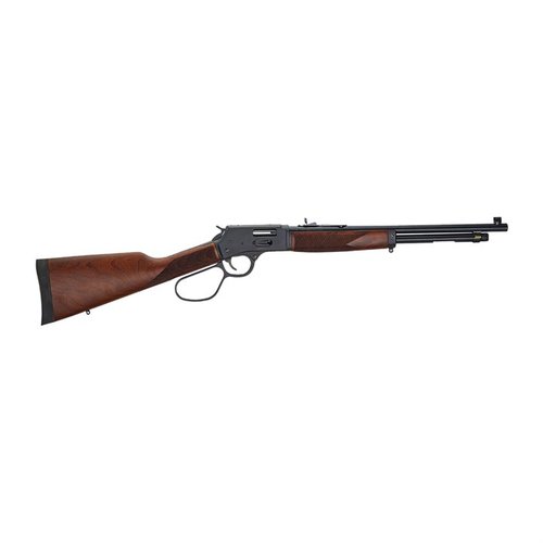 .30-30 rifle från Henry Repeating Arms är lätt, manövrerbar och perfekt för jakt, med sidoladdningsport och avtagbar magasin för snabb påfyllning.