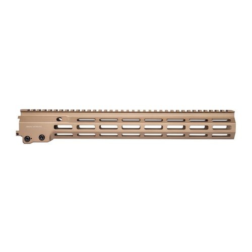 Geissele SMR MK16 M-LOK erbjuder överlägsen stabilitet och anpassning för AR-15, med lätt 6061-T6 aluminium och enkel installation.