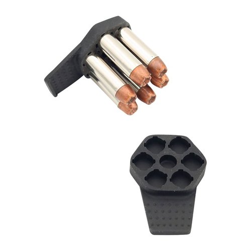 K-CLIP 6 SHOT SPEEDLOADER ger en perfekt passform för K- och D-ram revolvrar, laddar snabbt 6 patroner och är kompakt för EDC-bärande.