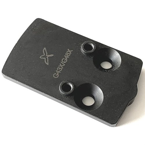 TRIJICON RMRCC-adapterplattan för Glock 43/48 möjliggör säker montering av RMRcc-sikten med låg profil och eliminerar gap för bättre tätning.