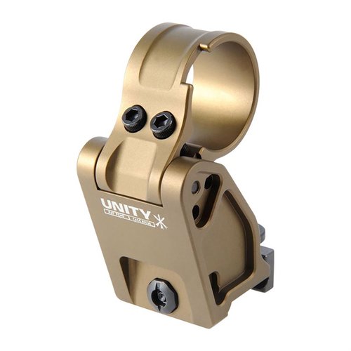 FAST FTC Magnifier Mount erbjuder en patenterad Flip-To-Center mekanism som ger låg profil, säker förvaring och snabb övergång utan att blockera sikten.