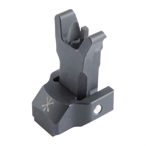 FUSION Backup Folding Front Sight är justerbar för Elevation, fästs enkelt på FUSION Micro Hub och är kompatibel med alla standard AR15 rear BUIS.