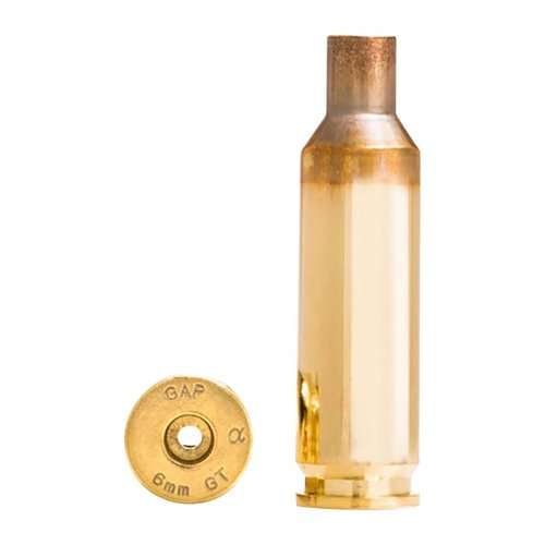 Alpha Munitions 6MM GT BRASS erbjuder exceptionell precision och pålitlighet med OCD-teknologi för längre livslängd och optimal prestanda i tävlingar.