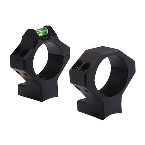 Hawkins Precision Long-Range Hybrid Rings är lätta, robusta och CNC-bearbetade i USA av 6061 aluminium, med 25 MOA och anti-cant nivålock för jaktgevär.