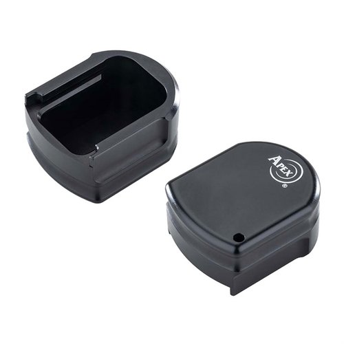 FNX 45 Magazine Base Pad ökar kapaciteten med 2,5 skott, har fingergropar för bättre grepp och är tillverkad i hållbar aluminium.