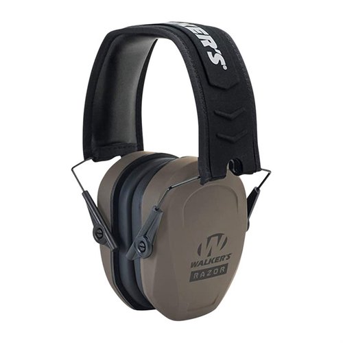 Upptäck Walkers Razor Slim Passive Muffs 🎧 – ett prisvärt och effektivt hörselskydd med 27 dB NRR, perfekt för skytte och komfort hela dagen.