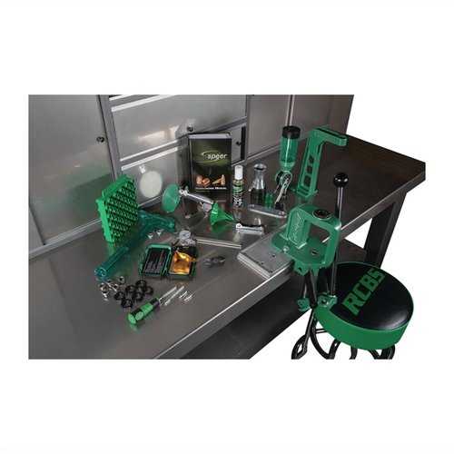 REBEL PLUS RELOADING KIT från RCBS erbjuder en robust lösning för handladdning med extra verktyg som gör processen mer njutbar och effektiv.
