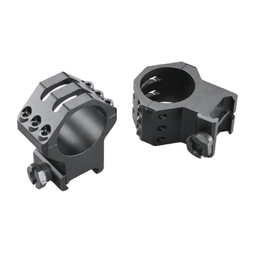 WEAVER SIX-HOLE SKELTON RINGS erbjuder en lättviktig och stabil montering för ditt sikte, med en x-high design för ökad justerbarhet och precision.