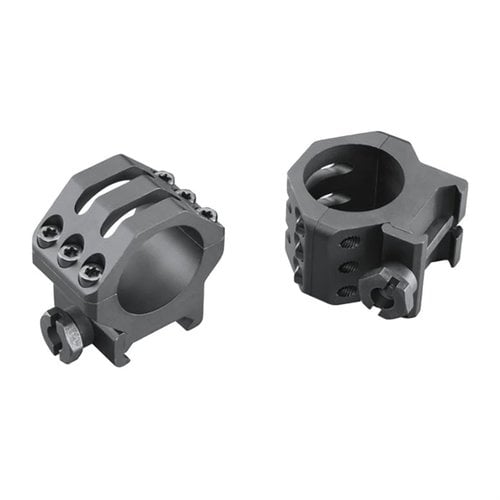 WEAVER's SIX-HOLE PICATINNY RINGS erbjuder förbättrad säkerhet med sex Torx-skruvar, Type-III hård anodisering och en ny Picatinny-korsbultdesign.