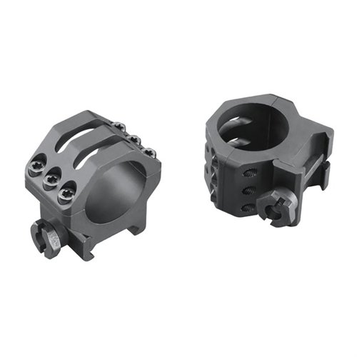 WEAVERs Six-Hole Picatinny Rings erbjuder ökad säkerhet med sex Torx-skruvar, en förbättrad crossbolt-design och en slitstark Type-III anodiserad yta.