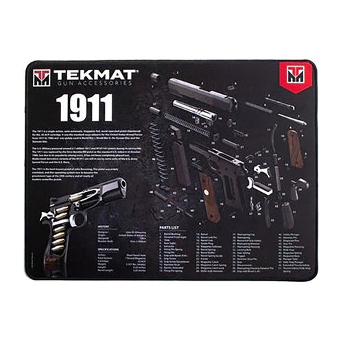 Upptäck ULTRA 20 Pistol Cleaning Mat från TekMat! 🛠️ Rengör effektivt din 1911 med vattentålig och hållbar design.