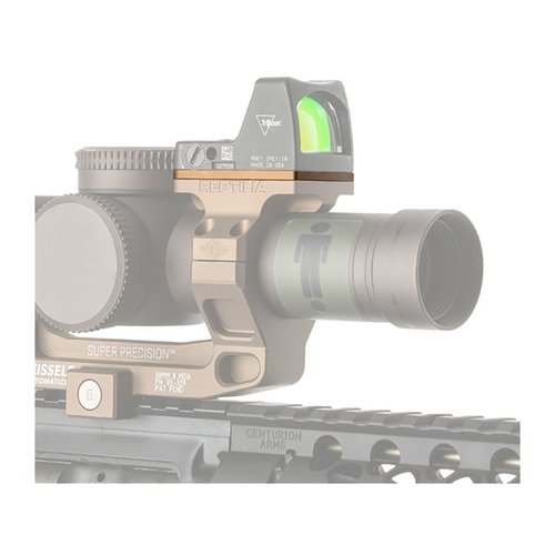 Reptilia ROF Riser flyttar din rödpunktsikte 2,5mm eller 10mm för extra utrymme, perfekt för höga turrets och större kikarsikten. Kompatibel med Trijicon RMR/SRO.
