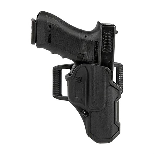 T-SERIES L2C-holster erbjuder snabb thumb-aktiverad retention, säkerhet och pålitlig prestanda i alla väderförhållanden, perfekt för SIG SAUER P365.