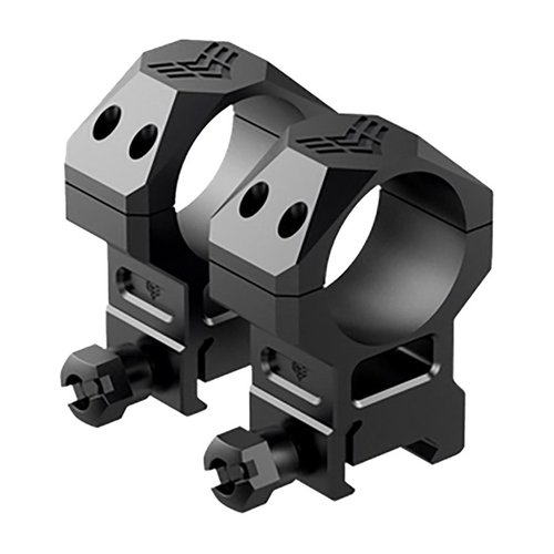 Swampfox Freedom Rings är robusta, tillverkade av 7075 aluminium med hårdoxiderad yta, vilket ger säker montering utan glidning för din AR-15.