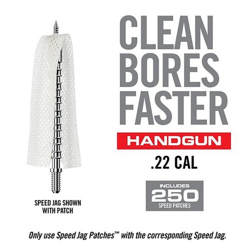 Bore-Max Speed Jag Patches erbjuder överlägsen absorbens och effektiv rengöring av pipor med en quilt-liknande yta som fångar smuts utan att fransa sig.