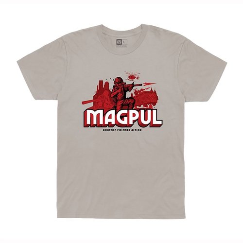 Magpul NONSTOP POLYMER ACTION COTTON T-SHIRT är tillverkad av 100% kammad ring-spun cotton, med en bekväm crew neck och hållbar sömnad för långvarig användning.