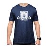 UNIVERSITY ATHLETIC T-SHIRT i navy heather erbjuder komfort med tag-less etikett, hållbarhet genom dubbelstickning och stil med en klassisk crew neck-design.