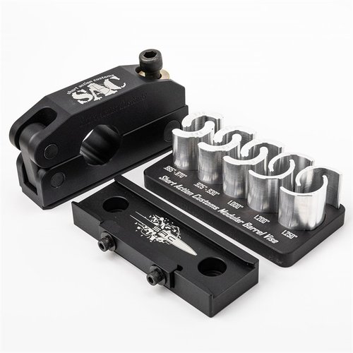 Modular Barrel Vise Kit från Short Action Customs gör det enkelt att byta och underhålla din pipa med en hållbar konstruktion och en 100% livstidsgaranti.