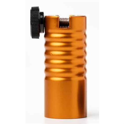 HEADSPACE COMPARATOR BODY från SHORT ACTION CUSTOMS erbjuder två monteringskonfigurationer för exakt mätning av ammunition och hylsor, tillverkad av hållbar 6061 aluminium.