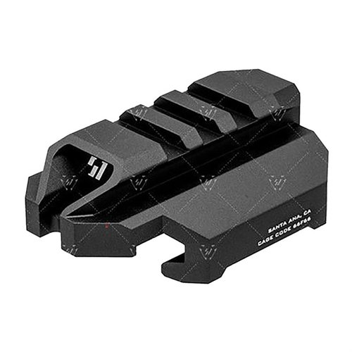 Strike Industries CZ Scorpion EVO 3 stockadapter ger höjdjusterbarhet med 3 picatinny-sektioner, snabbkoppling för selen och enkel installation utan verktyg.