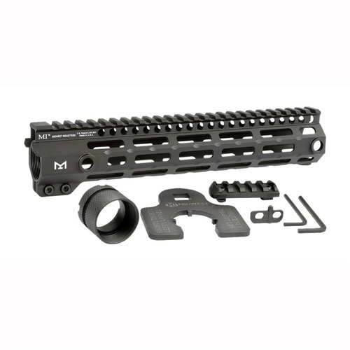 Midwest Industries AR-15 G4 Handguard M-LOK erbjuder en lätt och hållbar konstruktion i 6061 aluminium, med flera längder, M-LOK och QD sling fickor.