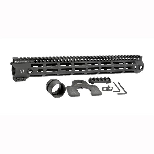 Midwest Industries AR-15 G4 Handguard i M-LOK erbjuder en lätt 6061 aluminiumkonstruktion, fem längder, anti-rotation QD slingfickor och en kontinuerlig picatinny rail.