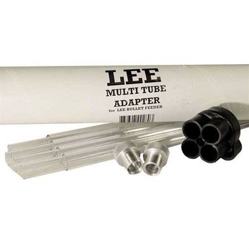 Lee Multi-Tube Feeder har en fyrtubsmagasin som rymmer upp till 100 kulor och säkerställer en kontinuerlig tillförsel till Bullet Feeder.