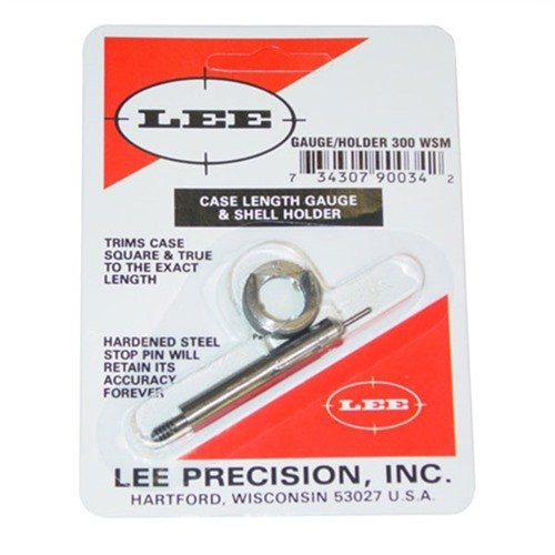 CASE LENGTH GAUGES från LEE PRECISION erbjuder en exakt och enkel metod för att trimma till rätt längd och få en kvadratisk hylsmynning, perfekt för din 7.5 Swiss.