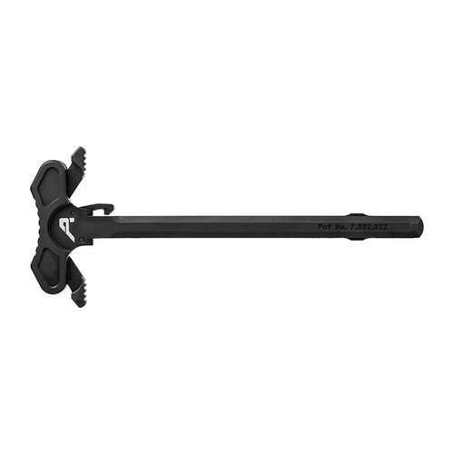 Aero Precisions AR-15 Charging Handles erbjuder både en standard och en ambidextrös design, tillverkad av 7075-T6 aluminium för hållbarhet och funktionalitet.