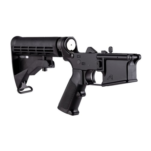 Aero Precision AR-15 Complete Lower Receiver är den perfekta basen för din anpassade AR-15. Inkluderar M4 Stock, A2 Grip och Mil-spec Lower Parts Kit.