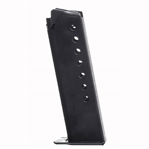 Pro Mags Star BM magasin är tillverkat av värmebehandlad stål och har en svart oxidbehandling för korrosionsskydd. Perfekt för 9mm med 8 skott kapacitet.